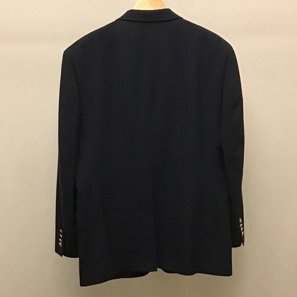 Hart Schaffner & Marx 41R Men’s Blazer Jacket Navy Blue Australian Wool - Picture 7 of 11